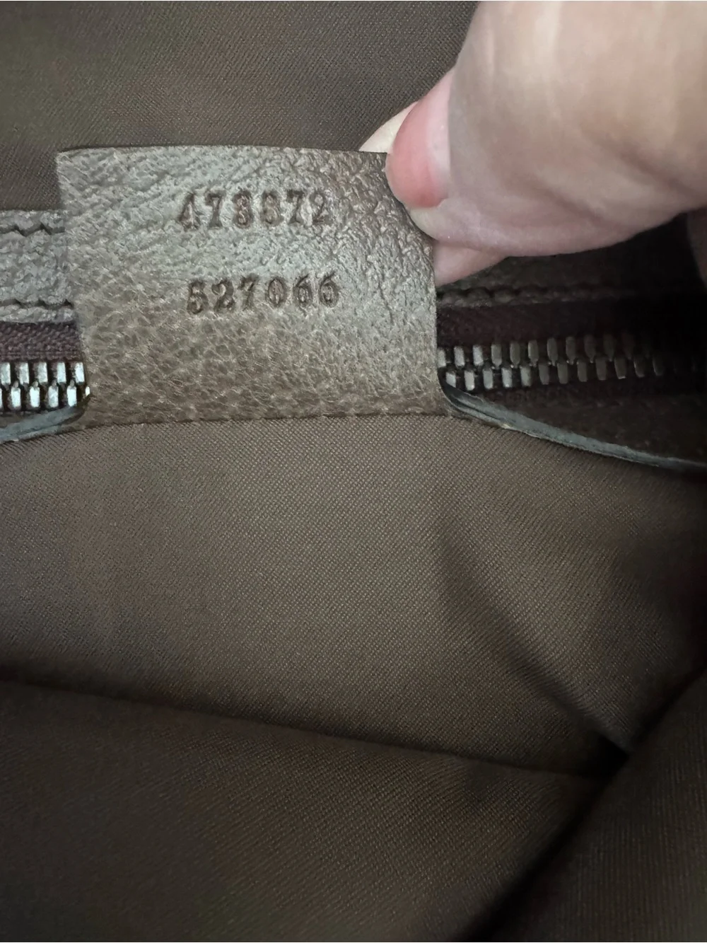 Gucci Beige GG Canvas Backpack with Yellow Corners and Brown Trim